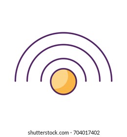 wifi connection isolated icon