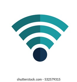 wifi connection isolated icon vector illustration design
