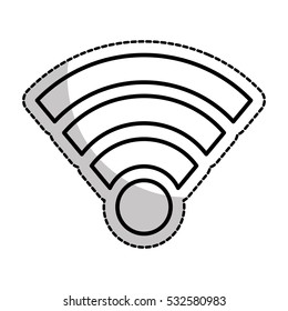 wifi connection isolated icon vector illustration design