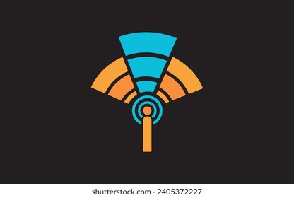 wifi connection logo coneting logo design unique design