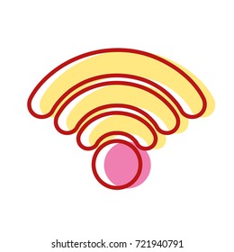 wifi connection network digital symbol