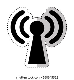 wifi connection service icon vector illustration design