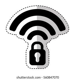 wifi connection service icon vector illustration design