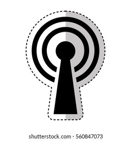 wifi connection service icon vector illustration design