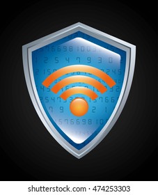 wifi connection service isolated icon vector illustration design