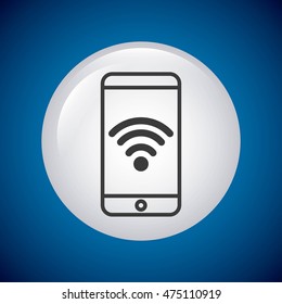 wifi connection service isolated icon vector illustration design