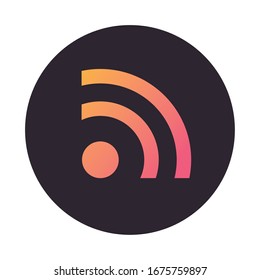 wifi connection signal block style icon vector illustration design