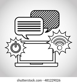 wifi connection signal icons vector illustration design