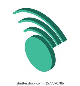 wifi connection signal isolated icon vector illustration design