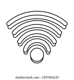 wifi connection signal isolated icon vector illustration design