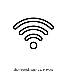 
Wifi connection signal vector icon, Wifi icon on white background, outline vector wifi signal