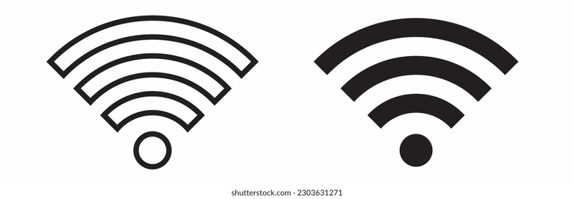 Wifi connection signal vector icon simple