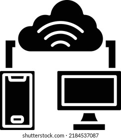 Wifi Connection vector icon. Can be used for printing, mobile and web applications.