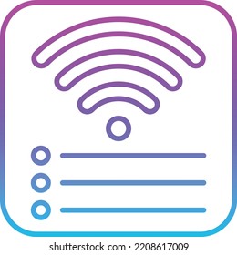 Wifi Connection vector icon. Can be used for printing, mobile and web applications.