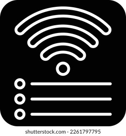 Wifi Connection vector icon. Can be used for printing, mobile and web applications.