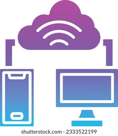 Wifi Connection vector icon. Can be used for printing, mobile and web applications.