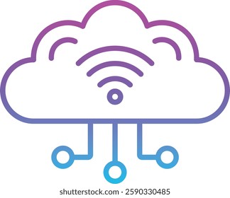 Wifi Connection vector icon. Can be used for printing, mobile and web applications.