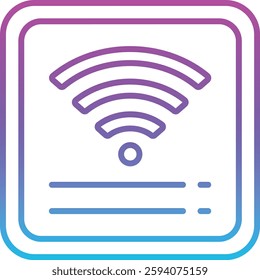 Wifi Connection vector icon. Can be used for printing, mobile and web applications.