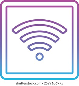 Wifi Connection vector icon. Can be used for printing, mobile and web applications.