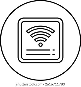 Wifi Connection vector icon. Can be used for printing, mobile and web applications.