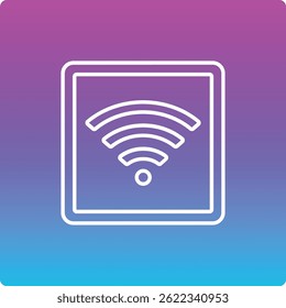 Wifi Connection vector icon. Can be used for printing, mobile and web applications.