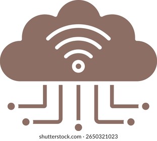 Vektorsymbol "WiFi-Verbindung". Kann für Druck-, Mobil- und Web-Anwendungen verwendet werden.