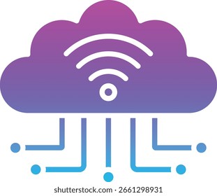 Icono de Vector de conexión Wifi. Se puede utilizar para aplicaciones de impresión, móviles y de Web.