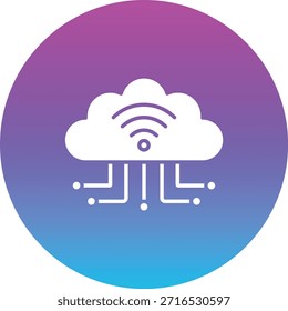 Icono de Vector de conexión Wifi. Se puede utilizar para aplicaciones de impresión, móviles y de Web.
