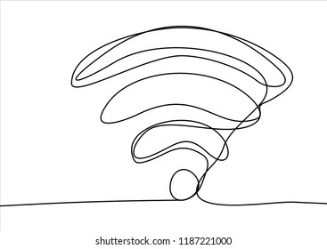 Wifi Line Art Hd Stock Images Shutterstock