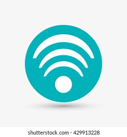 Wifi design. Media icon. Flat illustration