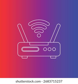 ícone do dispositivo wifi roteador dispositivo ícone da internet