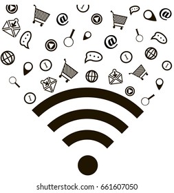 Wi-fi, different wi-fi icons,