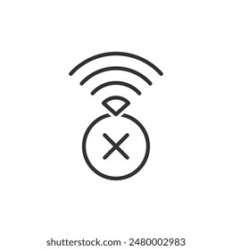 Wifi Disconnected Icon Sign Symbol