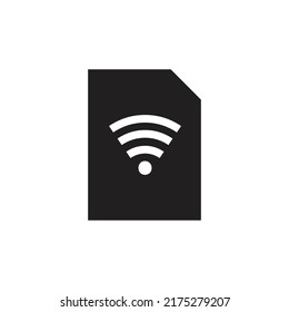 Wifi document file icon design vector illustration