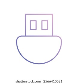 Wifi Dongle icon. Computer hardware icon design. vector graphic