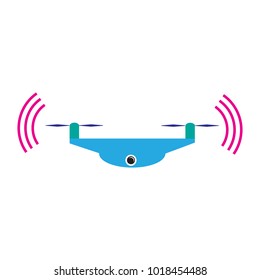 Wifi Drone Logo icon Design