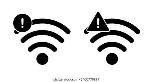 Wifi error icon symbol basic simple design