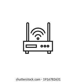 wifi extender icon. Simple thin line. Vector illustration isolates on white background. Use for ui and ux, website or mobile application.
