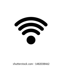 Wifi filled icon design for internet cafe
