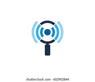 Wifi Find Logo Design Element