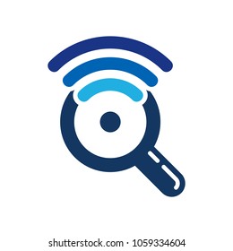 Wifi Find Logo Icon Design