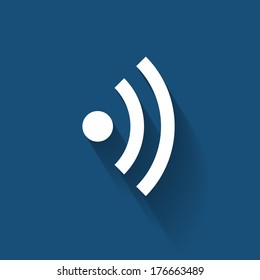 Wi-Fi Flat Icon for Different Electronic Devices. Vector Illustration 