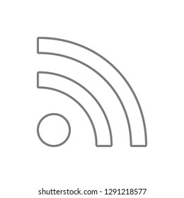 WIFI flat  icon. Element of cyber security for mobile concept and web apps icon. Thin line icon for website design and development, app development