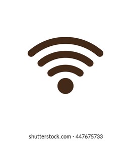 Wifi flat icon  on a white background
