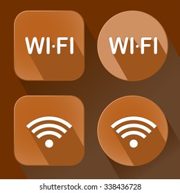 wifi flat icons 