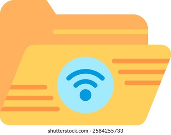 Wifi Flat Illustration Vector Design