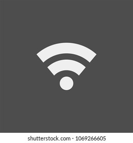 Wifi flat vector icon. Wi fi flat vector icon