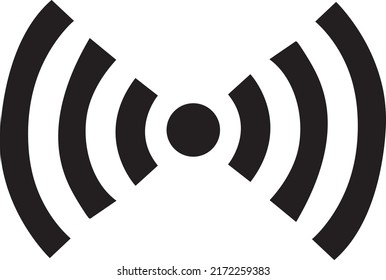 Signo de vector plano Wi-fi, icono, símbolo aislado en fondo blanco. 3.eps

