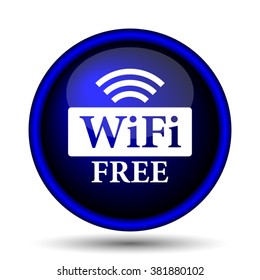 WIFI free icon. Internet button on white background. EPS10 vector
