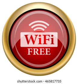 WIFI free icon. Internet button on white background. EPS10 vector.
